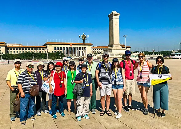 In Front of Great Hall of the People